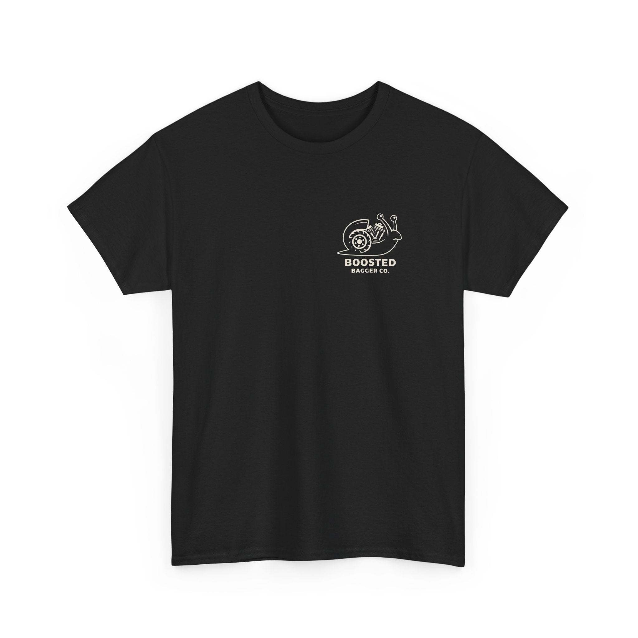 Boosted Bagger OG T-Shirt — Motorcycle Touring Tee with Graphic Bagger Design