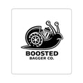 Boosted Bagger Co. Snail Logo Sticker — Die-Cut Motorcycle Emblem