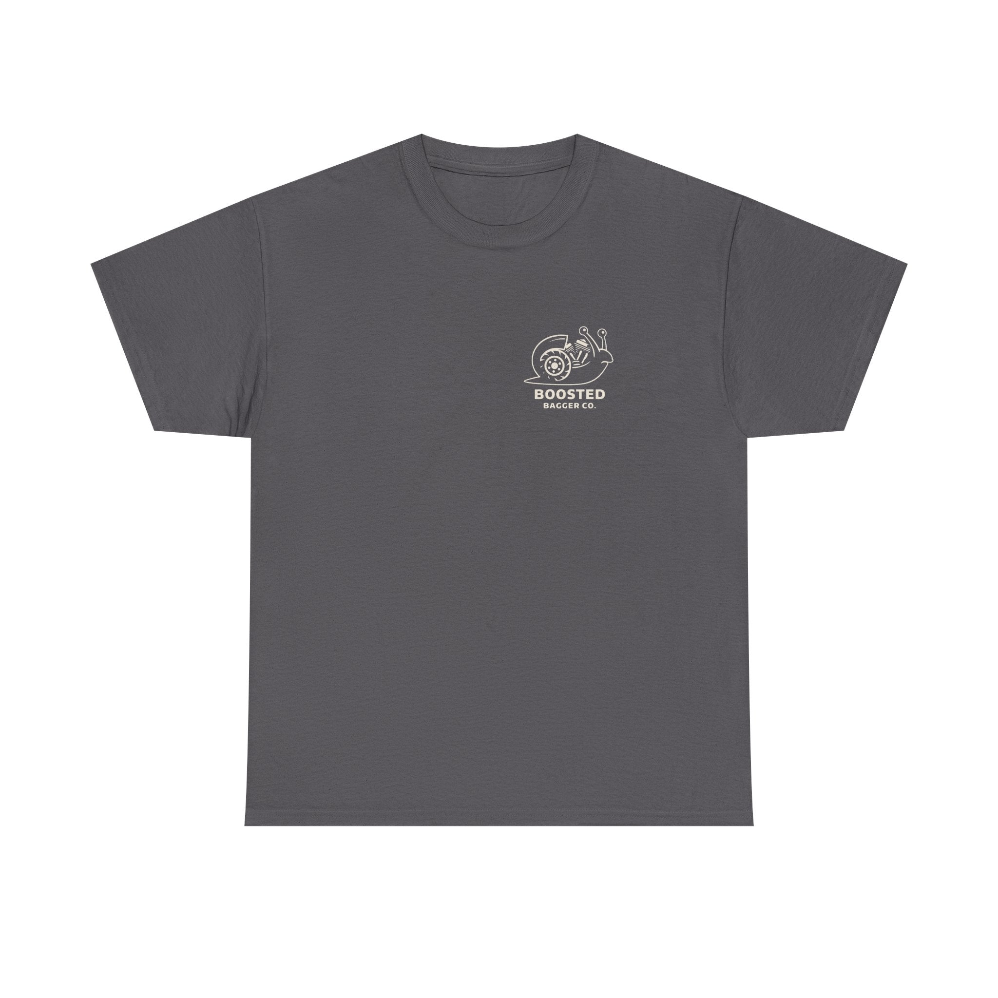 Boosted Bagger OG T-Shirt — Motorcycle Touring Tee with Graphic Bagger Design